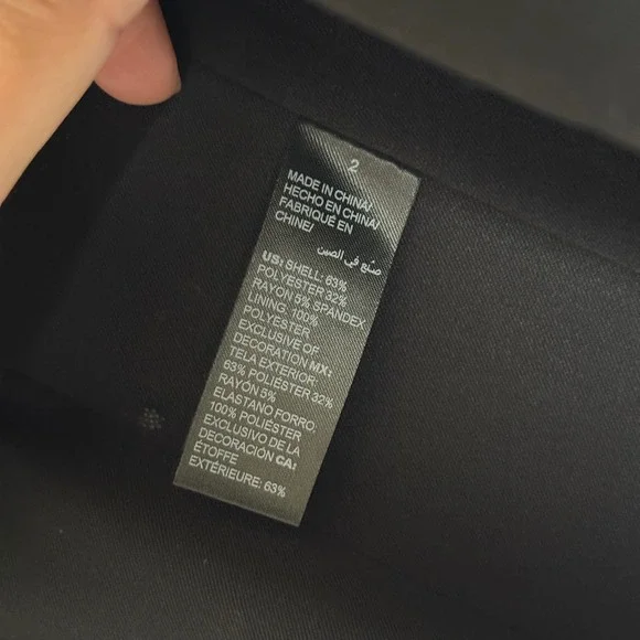 White House Black Market Black One Button Blazer Size 2 - Picture 7 of 9